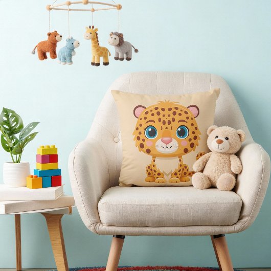 Mooie babyspecht Dieren Safari Kinderen Kussen