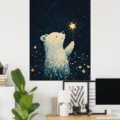 Mooie babyspeelgoed beer kamer print voor kinderen (Thuiskantoor)