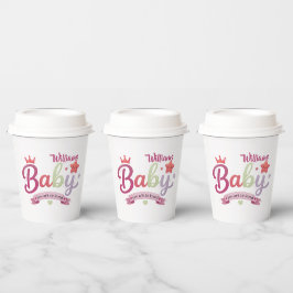 Mooie babytypografie – Je wordt zo bemind Papieren Bekers