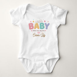 Mooie babytypografie – Pastelkleurige kinderkamer Romper