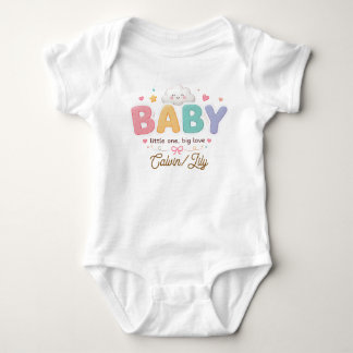 Mooie babytypografie – Pastelkleurige kinderkamer Romper