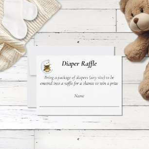 Mooie babyuil maan sterren blauwe douche RSVP kaartje