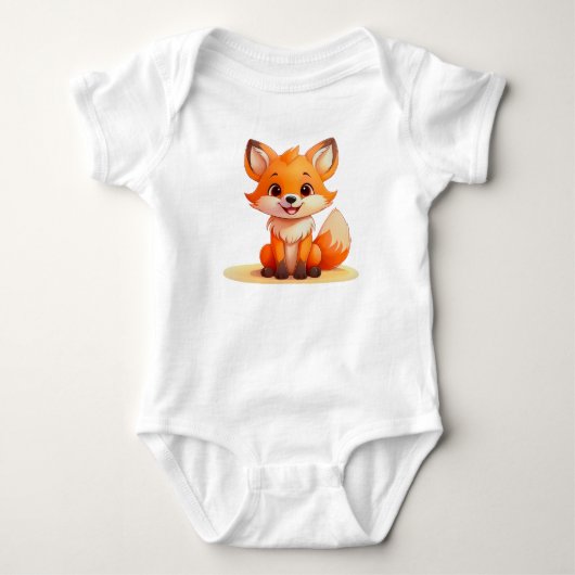 Mooie babyvos – Knuffel cartoon bodywarmer Romper (Voorkant)