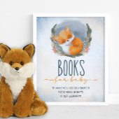 Mooie babyvos Sneeuwige winterboeken voor baby Poster