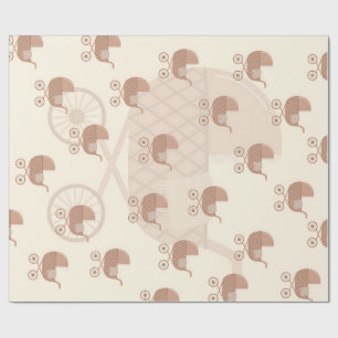 Mooie babywagen cadeaupapier