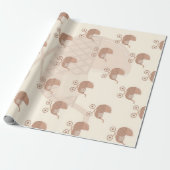 Mooie babywagen cadeaupapier (Uitgerold)