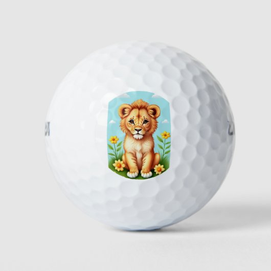 Mooie babywelp golfballen (Voorkant)