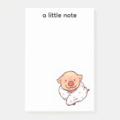Mooie Babyzwein Gewikkeld in Deken Post-it® Notes (Voorkant)
