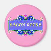 Mooie Bacon! Bacon Rocks. Magneet (Voorkant)