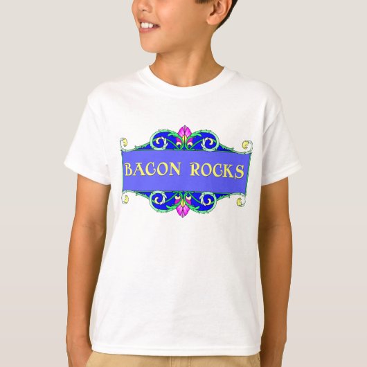 Mooie Bacon! Bacon Rocks. T-shirt (Voorkant)
