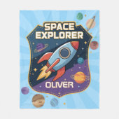 Mooie Badge voor Ruimteverkenner Fleece Deken (Voorkant)