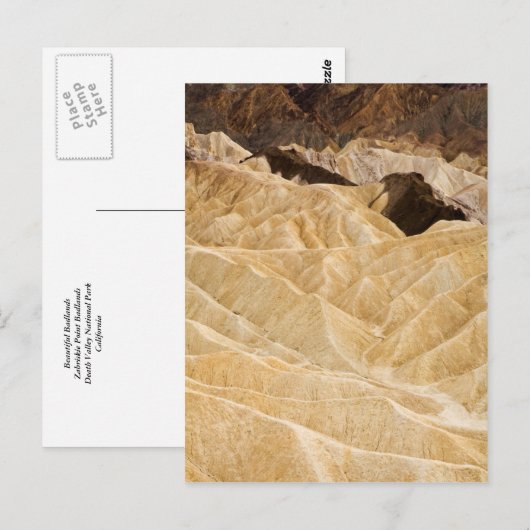 Mooie badlands briefkaart (Voorkant / Achterkant)