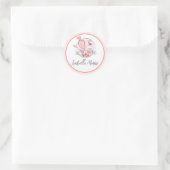 Mooie Bak Taart Gepersonaliseerd  Ronde Sticker (Tas)