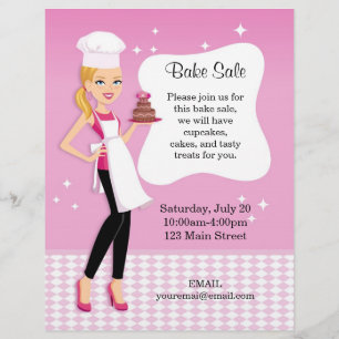 Mooie Bake Sale Flyer op maat