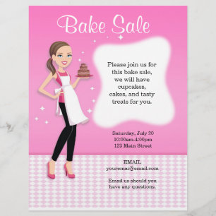 Mooie Bake Sale Flyer op maat
