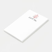 Mooie bakkende pastetaart gepersonaliseerd  post-it® notes (Schuin)