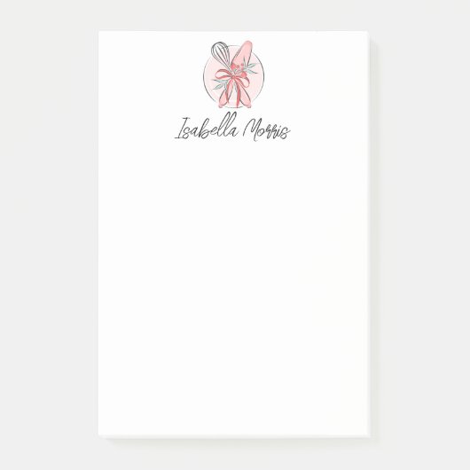 Mooie bakkende pastray Gepersonaliseerd Post-it® Notes (Voorkant)