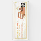 Mooie Bakkerij Banners met QR Code | (Verticaal)