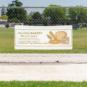 Mooie Bakkerij Banners met QR Code