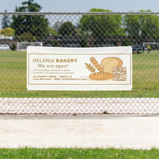 Mooie Bakkerij Banners met QR Code | (Insitu)