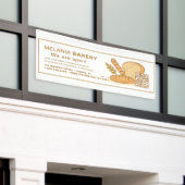 Mooie Bakkerij Banners met QR Code | (Buitenkant Gebouw)