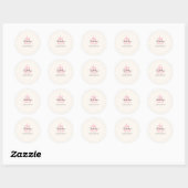 Mooie Bakkerij Logo Sticker | Cake & Dessert Merk (Vel)