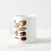Mooie bakkerij voor cake en brood koffiemok (Voorkant links)