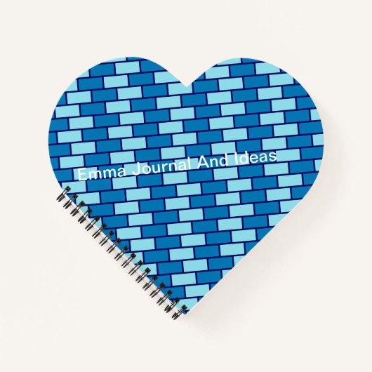 Mooie baksteenmuur met patroon notitieboek (Voorkant)