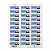 Mooie Bald Eagle Bird of Prey in Tree Etiket (Full Sheet)