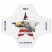 Mooie Bald Eagle, de Amerikaanse vlag, Star Voetbal (Enkel)