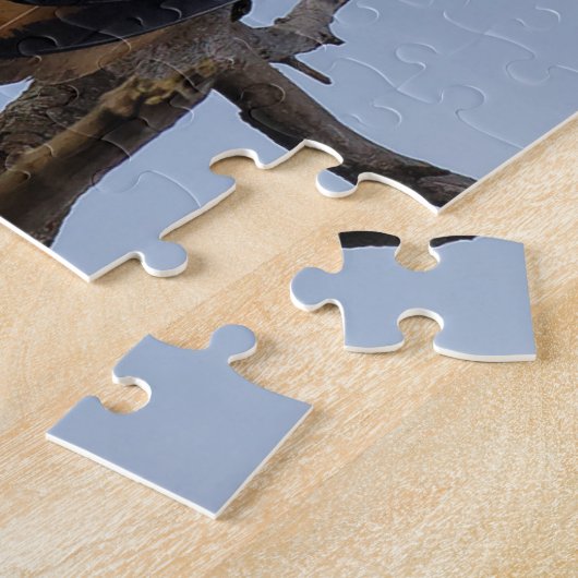 Mooie Bald Eagle in een boom Legpuzzel (Zijkant)