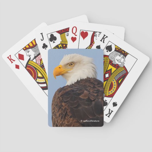 Mooie Bald Eagle in een boom Pokerkaarten (Achterkant)