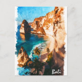 Mooie Bali Indonesië Vintage Reizen Briefkaart (Voorkant)
