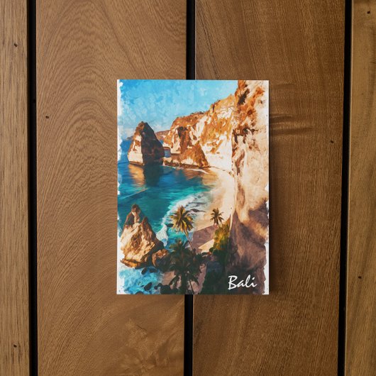 Mooie Bali Indonesië Vintage Reizen Briefkaart