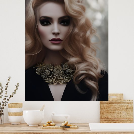 Mooie ballde poster (Keuken)