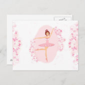 Mooie ballerina Briefkaart (Voorkant / Achterkant)