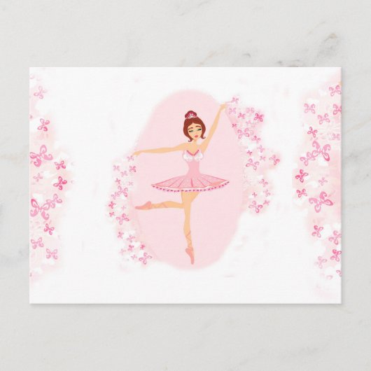 Mooie ballerina Briefkaart (Voorkant)