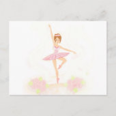 Mooie ballerina Briefkaart (Voorkant)