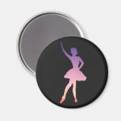 Mooie ballerina cadeau voor balletmeisje magneet (Voorkant / Achterkant)
