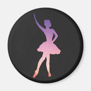 Mooie ballerina cadeau voor balletmeisje magneet