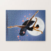 Mooie ballerina dansen door Moonlight Legpuzzel (Horizontaal)
