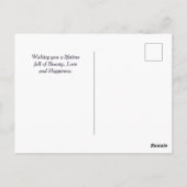 Mooie Ballerina en Rozen Floral Ballet Dance Briefkaart (Achterkant)