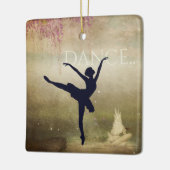 Mooie Ballerina en Swan Dance Keramisch Ornament (Links)