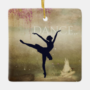 Mooie Ballerina en Swan Dance Keramisch Ornament