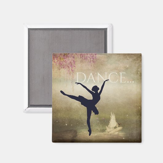 Mooie Ballerina en Swan Dance Magneet (Voorkant / Achterkant)