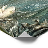 Mooie Ballerina Fee Lelievijver Witte Bloemen Poster (Hoek)