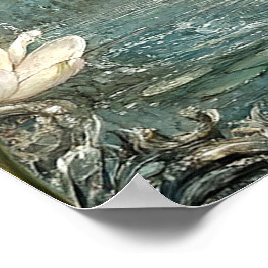 Mooie Ballerina Fee Lelievijver Witte Bloemen Poster (Hoek)