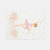 Mooie ballerina Fleece Blanket (Voorkant (Horizontaal))