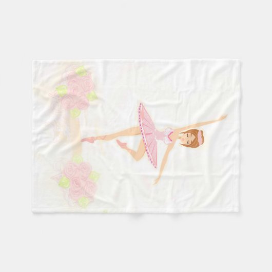 Mooie ballerina Fleece Blanket Deken (Voorkant (Horizontaal))
