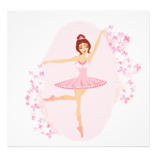 Mooie ballerina Fotouitbreiding Foto Afdruk